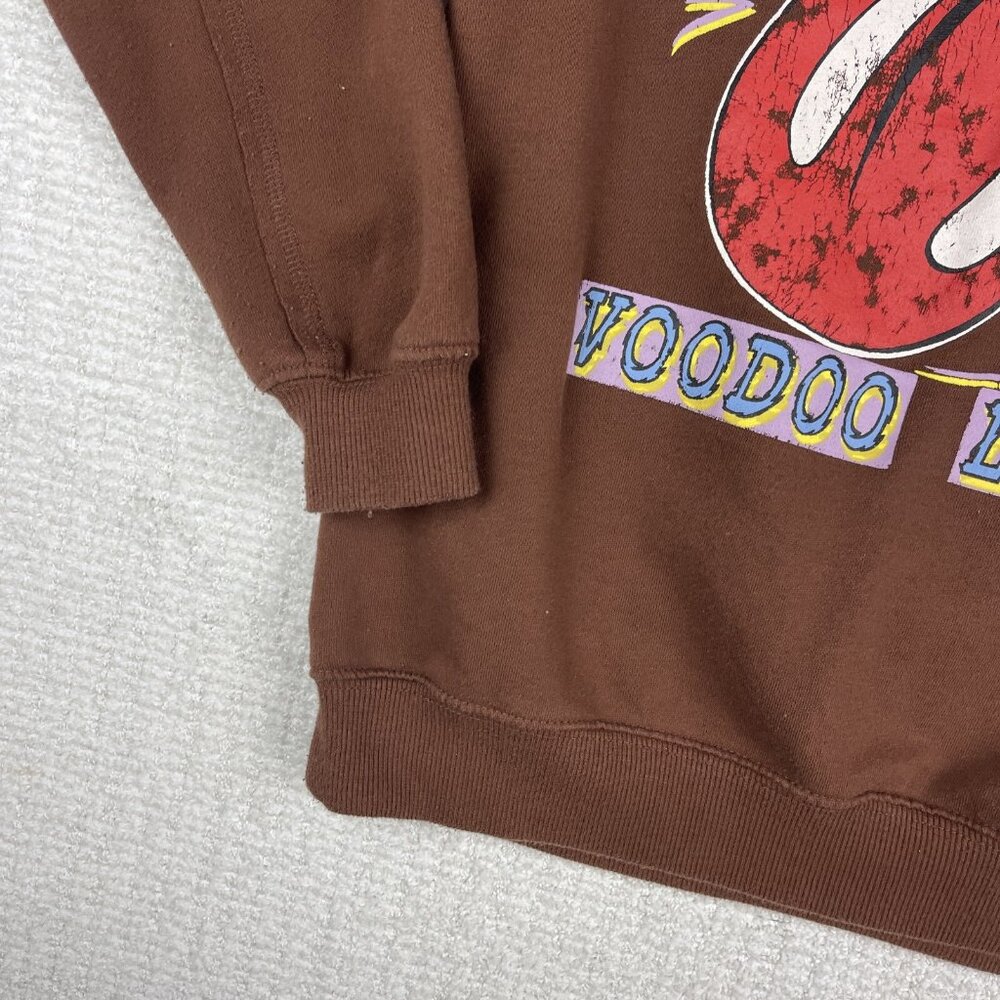 Rolling Stones Crewneck Sweatshirt Men XXS Brown Voodoo Lounge 1994 Sweater - Picture 4 of 16